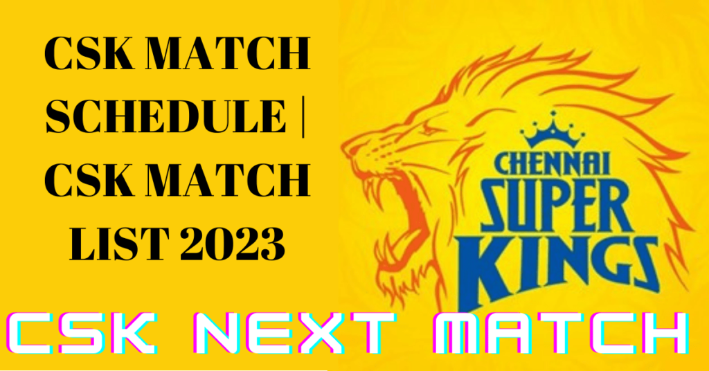 CSK next match