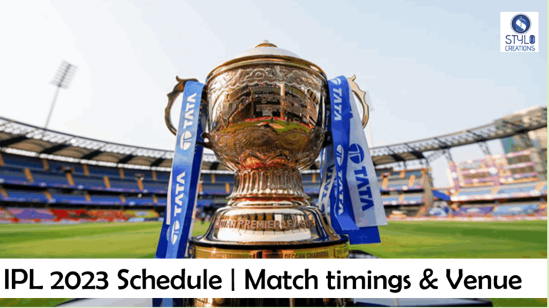 IPL 2023 Schedule | Match timings and Venue